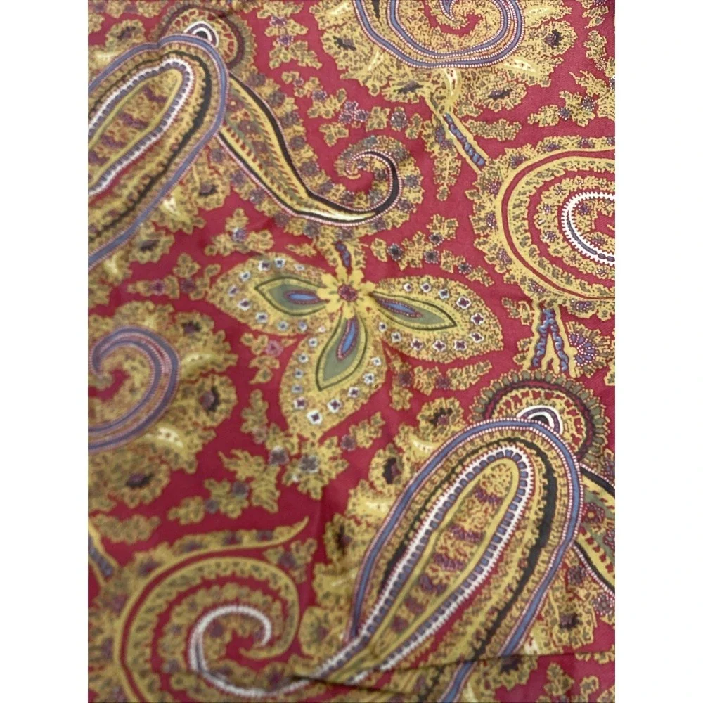 VTG RALPH LAUREN Fenton Paisley 2 Standard Pillow Shams Tan, 100% Cotton Discont